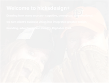 Tablet Screenshot of hicksdesign.com
